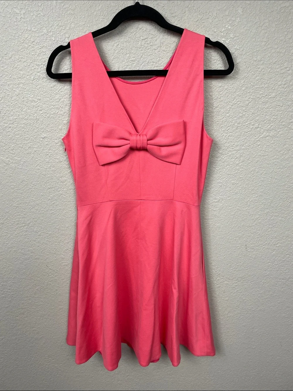 NWT Kate Spade Ponte Bow Dress Coral Pink Watermelon Sz 10